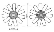 RTF558 Ventilátor chladenia motora AVA QUALITY COOLING