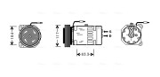 RTK403 Kompresor klimatizácie AVA QUALITY COOLING