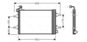 SAA5007D Kondenzátor klimatizácie AVA QUALITY COOLING