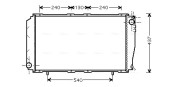 SU2043 Chladič motora AVA QUALITY COOLING