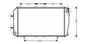 SU2055 Chladič motora AVA QUALITY COOLING