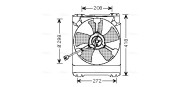 SU7501 Ventilátor chladenia motora AVA QUALITY COOLING