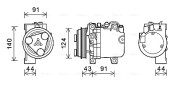 SUK088 Kompresor klimatizácie AVA QUALITY COOLING