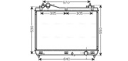 SZ2103 Chladič motora AVA QUALITY COOLING
