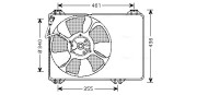 SZ7506 Ventilátor chladenia motora AVA QUALITY COOLING