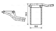 SZA6146 Výmenník tepla vnútorného kúrenia AVA QUALITY COOLING