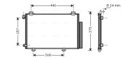 TO5267D Kondenzátor klimatizácie AVA QUALITY COOLING