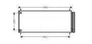 TO5406D Kondenzátor klimatizácie AVA QUALITY COOLING