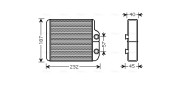 TO6368 Výmenník tepla vnútorného kúrenia AVA QUALITY COOLING