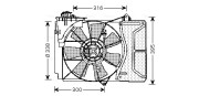 TO7503 Ventilátor chladenia motora AVA QUALITY COOLING