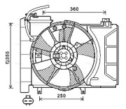 TO7647 Ventilátor chladenia motora AVA QUALITY COOLING