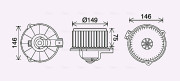 TO8735 Vnútorný ventilátor AVA QUALITY COOLING