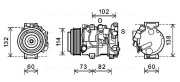TOAK639 Kompresor klimatizácie AVA QUALITY COOLING