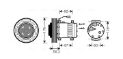 VLAK053 Kompresor klimatizácie AVA QUALITY COOLING