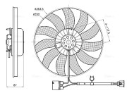 VN7442 Ventilátor chladenia motora AVA QUALITY COOLING