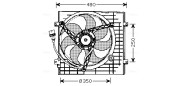 VN7506 Ventilátor chladenia motora AVA QUALITY COOLING