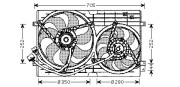 VN7508 Ventilátor chladenia motora AVA QUALITY COOLING