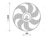 VN7511 Ventilátor chladenia motora AVA QUALITY COOLING