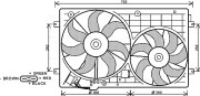 VN7528 Ventilátor chladenia motora AVA QUALITY COOLING