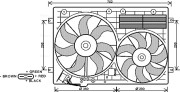 VN7529 Ventilátor chladenia motora AVA QUALITY COOLING