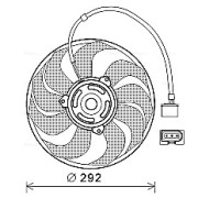 VN7533 Ventilátor chladenia motora AVA QUALITY COOLING