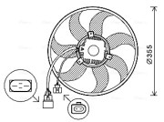 VN7534 Ventilátor chladenia motora AVA QUALITY COOLING