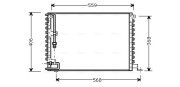 VO5073 Kondenzátor klimatizácie AVA QUALITY COOLING