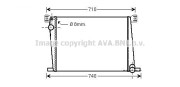 BW2356 Chladič motora AVA QUALITY COOLING