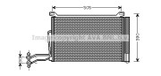BW5264 Kondenzátor klimatizácie AVA QUALITY COOLING