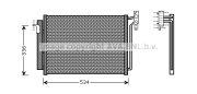 BW5281 Kondenzátor klimatizácie AVA QUALITY COOLING