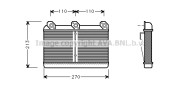 BW6023 Výmenník tepla vnútorného kúrenia AVA QUALITY COOLING