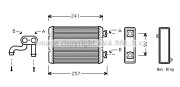 BW6257 Výmenník tepla vnútorného kúrenia AVA QUALITY COOLING