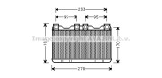 BW6259 Výmenník tepla vnútorného kúrenia AVA QUALITY COOLING