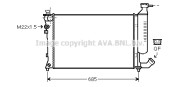 CN2157 Chladič motora AVA QUALITY COOLING