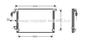 CN5174 Kondenzátor klimatizácie AVA QUALITY COOLING