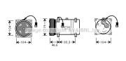 CNK216 Kompresor klimatizácie AVA QUALITY COOLING
