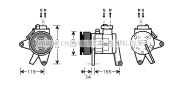 CRK065 Kompresor klimatizácie AVA QUALITY COOLING