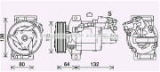 DAK016 Kompresor klimatizácie AVA QUALITY COOLING
