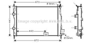 DN2287 Chladič motora AVA QUALITY COOLING