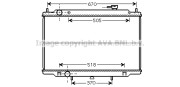 DNA2302 Chladič motora AVA QUALITY COOLING