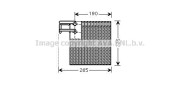 DNV257 Výparník klimatizácie AVA QUALITY COOLING