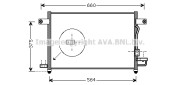 DW5049 Kondenzátor klimatizácie AVA QUALITY COOLING