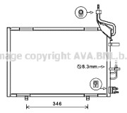 FD5597 Kondenzátor klimatizácie AVA QUALITY COOLING