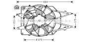 FD7506 Ventilátor chladenia motora AVA QUALITY COOLING