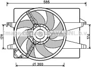 FD7552 Ventilátor chladenia motora AVA QUALITY COOLING