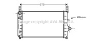 FDA2127 Chladič motora AVA QUALITY COOLING