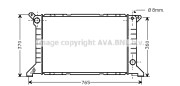 FDA2203 Chladič motora AVA QUALITY COOLING