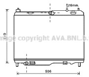 FDA2442 Chladič motora AVA QUALITY COOLING