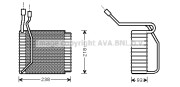 FDV110 Výparník klimatizácie AVA QUALITY COOLING