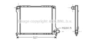 FT2080 Chladič motora AVA QUALITY COOLING